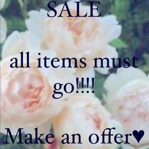 Cleaning out closet, all items must go!!!!